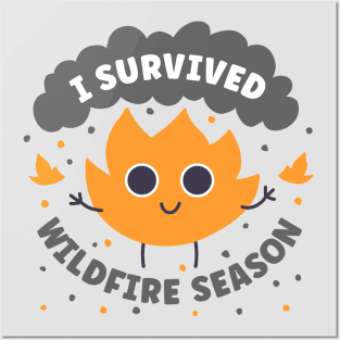 Wildfire - I Survived Washington Wildfire Season and Oregon Wildfire Smoke Posters and Art